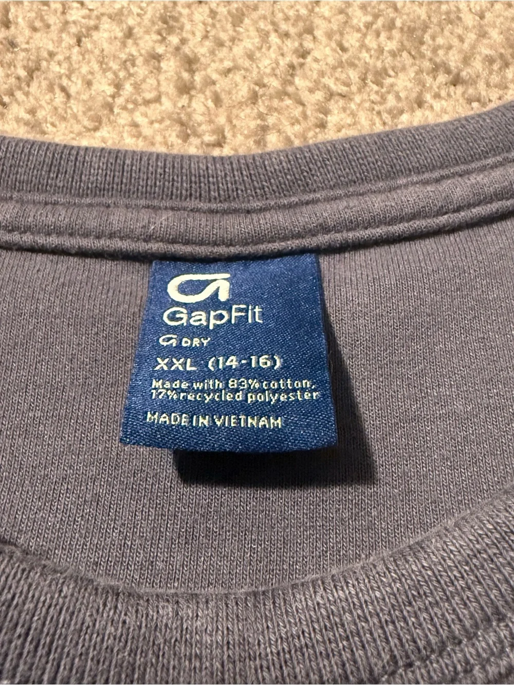 GAP Kids Long Sleeve Crewneck Sweatshirt - Charcoal Gray